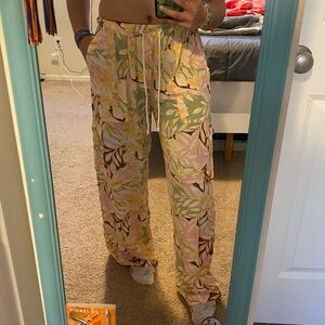Billabong tropical drawstring pants